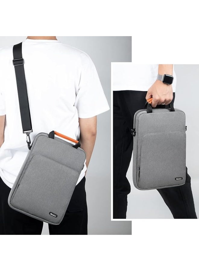 Gocokia 13 inch Laptop Shoulder Bag Carrying Pouch Sleeve Case with Large Front Pocket Vertical Laptop Sleeve Handbag for 13" MacBook - Image 5