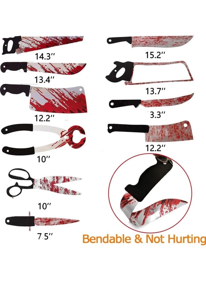 CCOVERY Pack of 12 Wreath Banners Lifelike Knives Comes with Ropes Easy to Use Party Decorations - Image 4