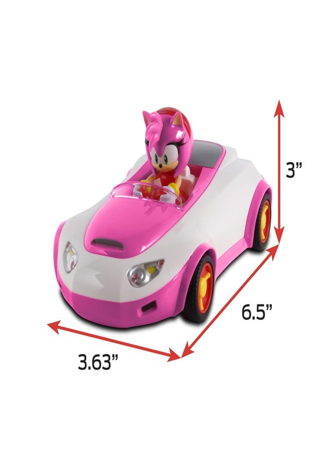 NKOK Team Sonic Pull Back Racer - Amy Rose; No Batteries Required; Pull Back, Let go, and Watch Amy Rose Race - Image 3