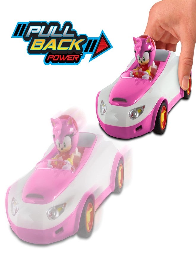 NKOK Team Sonic Pull Back Racer - Amy Rose; No Batteries Required; Pull Back, Let go, and Watch Amy Rose Race - Image 2