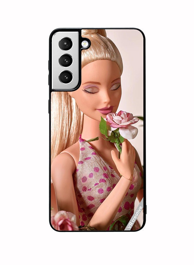 VR CREATIVE Protective Case Cover For Samsung Galaxy S22 Plus 5G Pink Barbie Design Multicolour - Image 1
