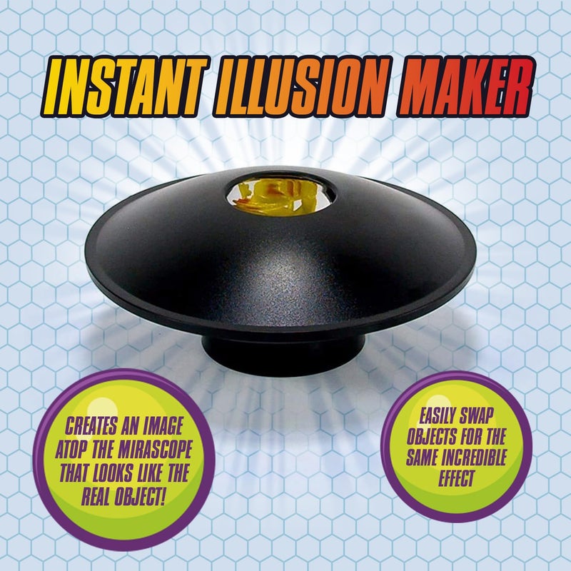 Toysmith تويسميث: ميرا سكوبي 3-D، صانع صور هولوجرام فوري 6 إنش، يتضمن ضفدع بلاستيكي للعرض وتعليمات كاملة للاستخدام، للأطفال من 8 سنوات فما فوق، أسود - Image 2