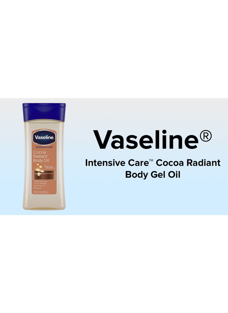 Vaseline Intensive Care Cocoa Radiant Body Oil White/Blue  - Image 3