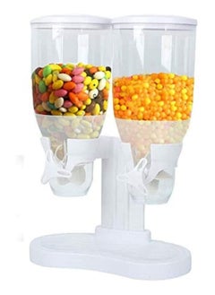 Yameem Cereal Dispenser Dry Food Dispenser, Water Canned Food Plastic Containers, Stored Grain, Cereal Flour, Double Storage Cereal Dispenser  - Image 4