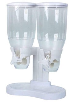 Yameem Cereal Dispenser Dry Food Dispenser, Water Canned Food Plastic Containers, Stored Grain, Cereal Flour, Double Storage Cereal Dispenser  - Image 3