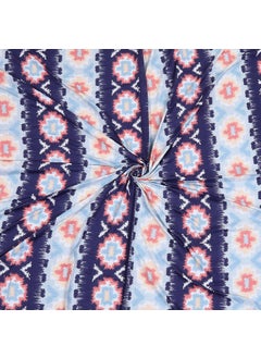 Status Contract Status Contract Spring Summer Collection-2024 Cotton Rich Double Bedsheet with 2 Pillow Covers for Bed Room, Home, Hotel-120 GSM | (Blue), 120 Tc  - Image 3