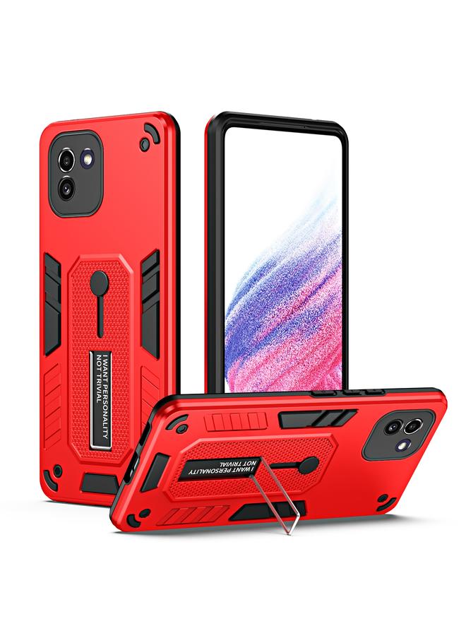 S-TOP Case For Samsung Galaxy A03 164mm Variety Brave Armor Finger Loop Holder Phone Case - Image 1