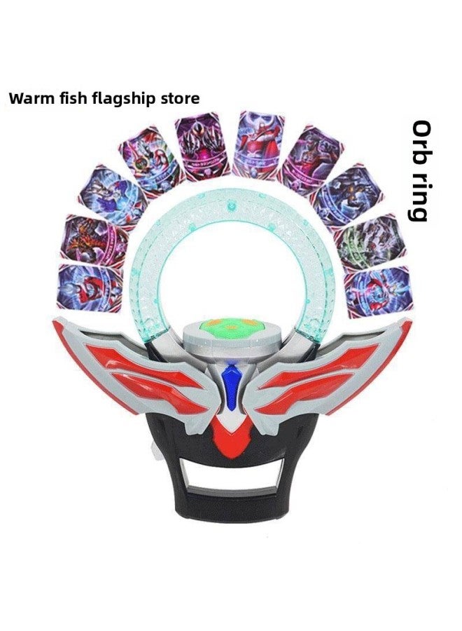 Ultraman Sword Ultraman Sword Ultraman Transformer Authentic Ring Set Children's Vocal Toy-Color:Holy Sword + Ring + Soft Plastic Doll, Free 30 Pieces - Image 3