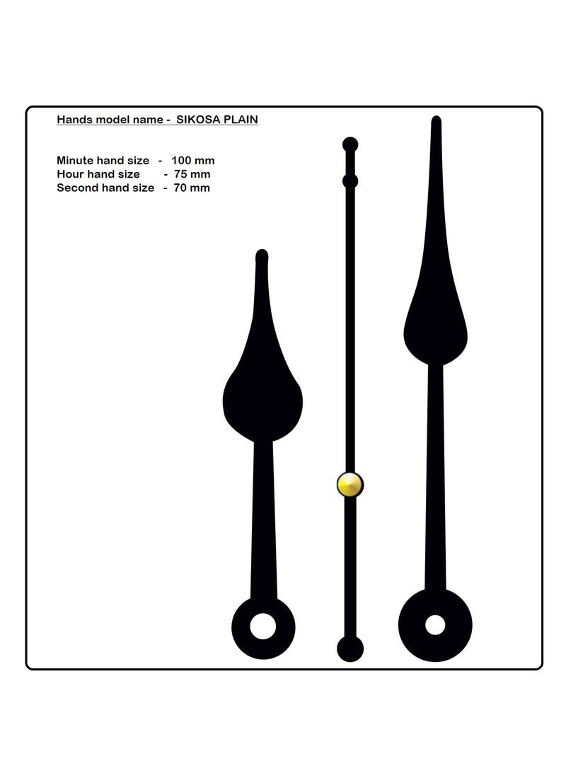 KEDAR KEDAR Ajanta Quartz Ortime Sweep Silent Movement Machine for Wall Clock with Fancy Needles Made in IndiaS069  - Image 2