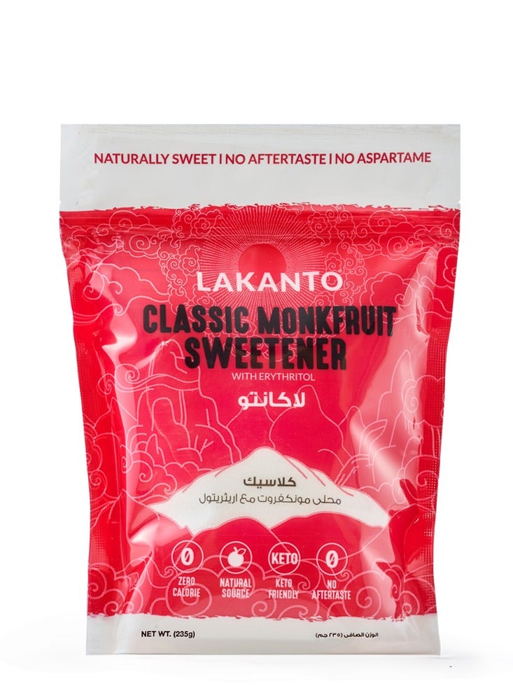 LAKANTO Classic MonkFruit and Erythritol Sweetener - 235g - Image 1