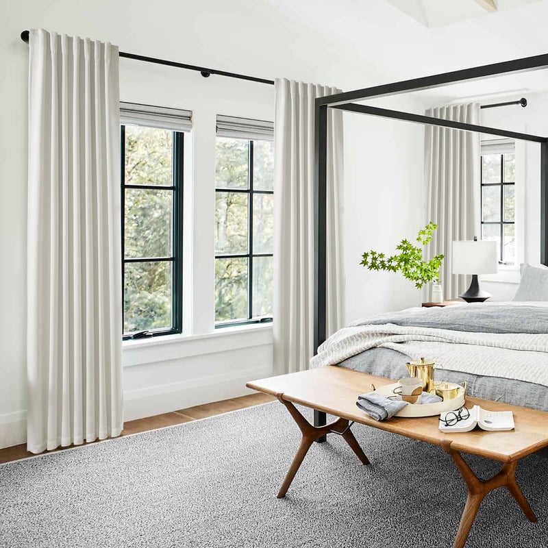 PANELSBURG 63 Inch Length Curtains for Living Room 2 Panel Set Blackout Linen Back Tab Pleated Insulated Thermal Room Darkening Curtains for Bedroom Black Out 63 Inches Long Cream Ivory Off White - Image 4