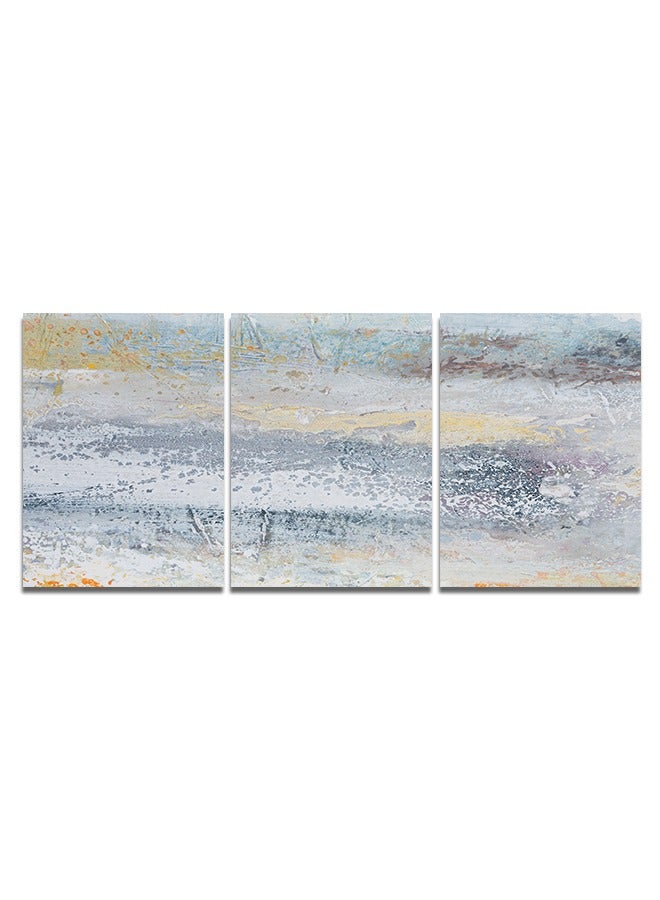 Marktna Set Of 3 Framed Canvas Wall Arts Stretched Over Wooden Frame with an Abstract Design - Image 2