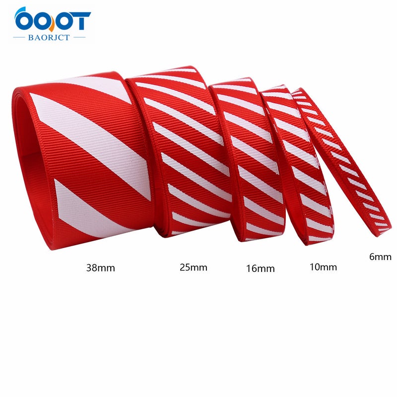 Christmas Oblique Stripe Thread Ribbon Ribbon Carnival Ribbon Gift Box Packaging Ribbon Holiday Scene Decoration - Image 5