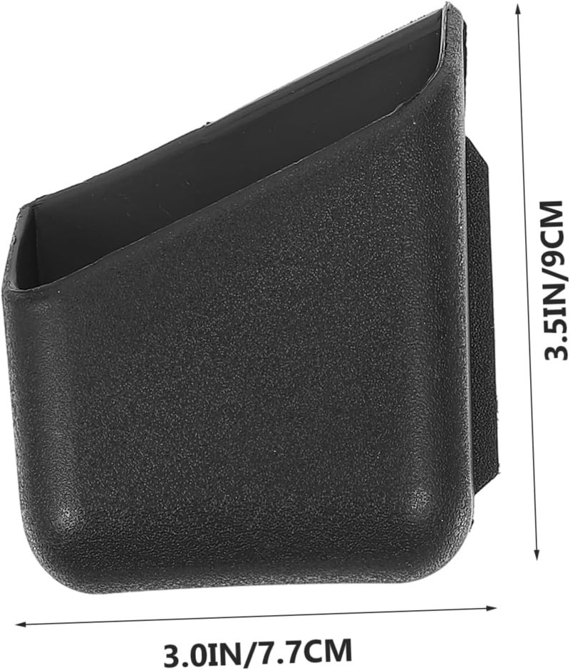 4pcs Car Storage Box Multi-Functional Adhesive Organizer for Sunglasses Phones Keys and Items Vehicle Mounted Container Black - Image 4
