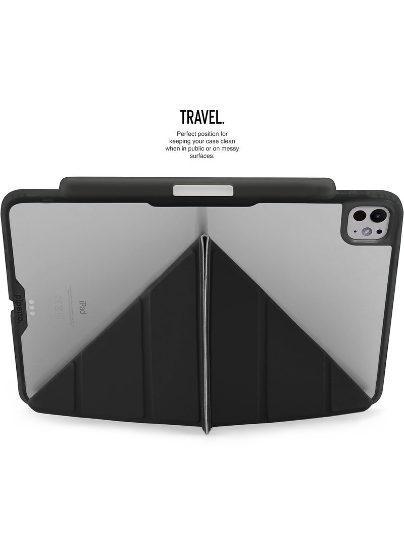 Pipetto Origami No3 Pencil Case for Apple iPad Pro 11 inch Case (2024) M4 Smart Cover with 5 in 1 Stand - Black - Image 5