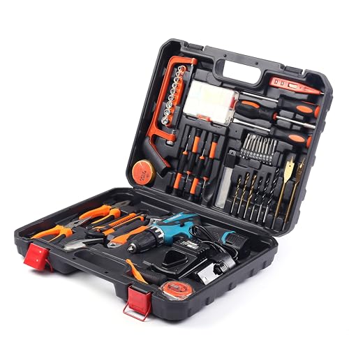 XOYO 12V Cordless Drill Super Combo Kit | 153 Pcs Tool Kit for Home, Professional Household Tool Sets for Home | Basic Tool Kit with Cordless Power Drill | Tool Set with Drill for Office/Home Repair - Image 2
