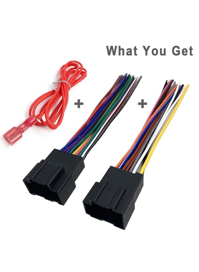 Thewinio Car Aftermarket Radio Stereo Wiring Harness Adapter Connector Compatible with Select 2006-2013 Chevy GMC Express Savana Buick - Image 5