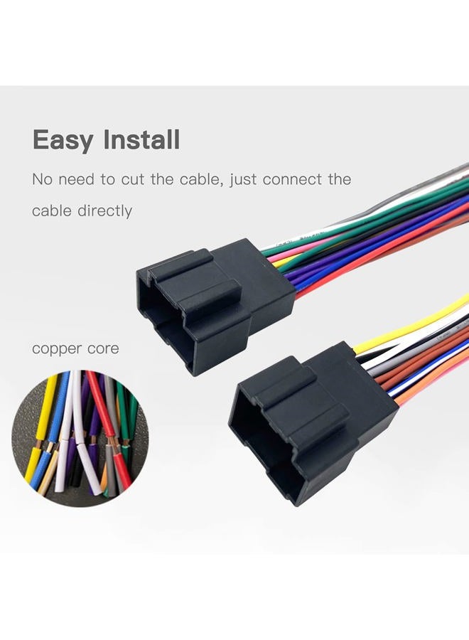 Thewinio Car Aftermarket Radio Stereo Wiring Harness Adapter Connector Compatible with Select 2006-2013 Chevy GMC Express Savana Buick - Image 3