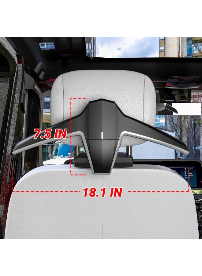 KISSUN Car Coat Hanger Headrest Back Car Seat Coat Hanger Multifunctional Car Hanger for Coat Suit Jacket - Image 4