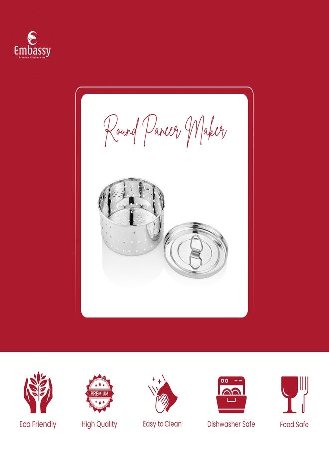 EMBASSY Stainless Steel Paneer Mould, 1000 ml, Size 5 - Image 2