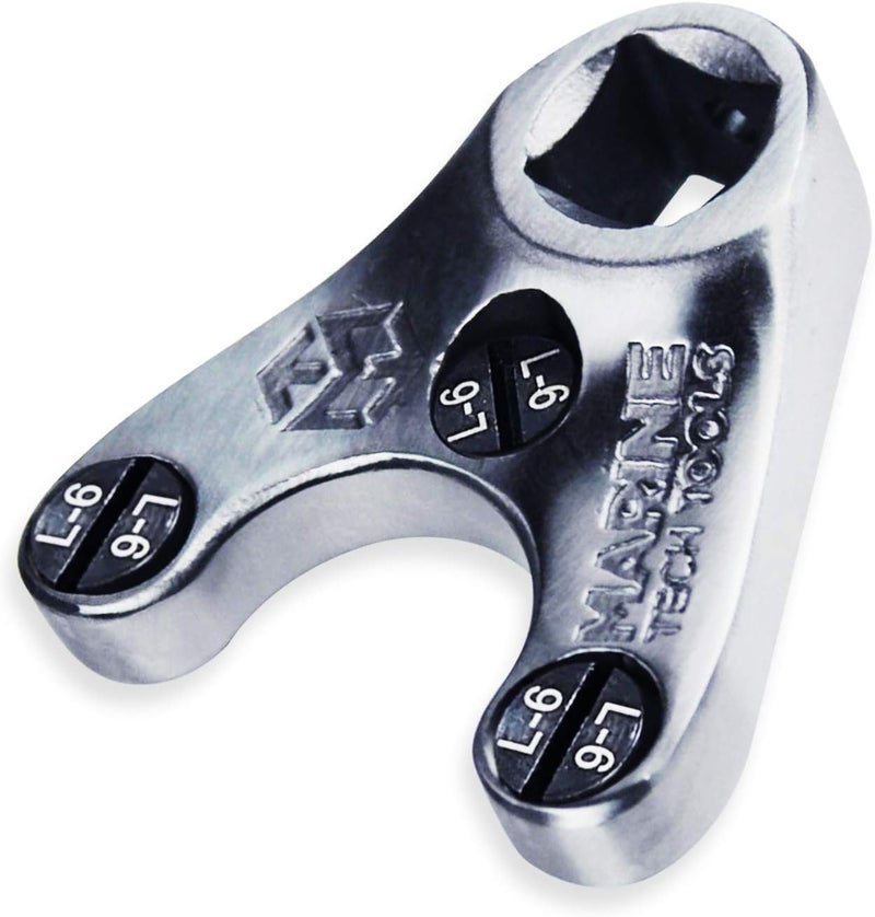 M Marine Tech Tools Marine Tech Tools 40mm Pin Wrench (AMT0018) with L-6 Pins, Mercury Verado Trim Spanner Wrench, Mercury Outboard Tools, Fits on Mercury Verado 175-350HP - Image 1