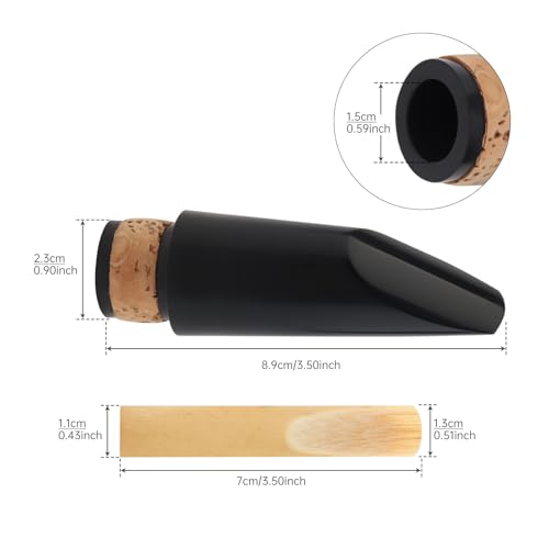 OriGlam Portable BB Clarinet Mouthpiece Kit with Reed - Image 4