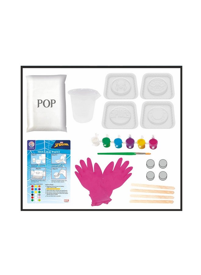 راتاناز مجموعة أدوات الرسم والحرف اليدوية "سبايدرمان" من راتنا، مع 4 قوالب، يمكن استخدامها كمغناطيسات للثلاجة وشعارات للأطفال - Image 2