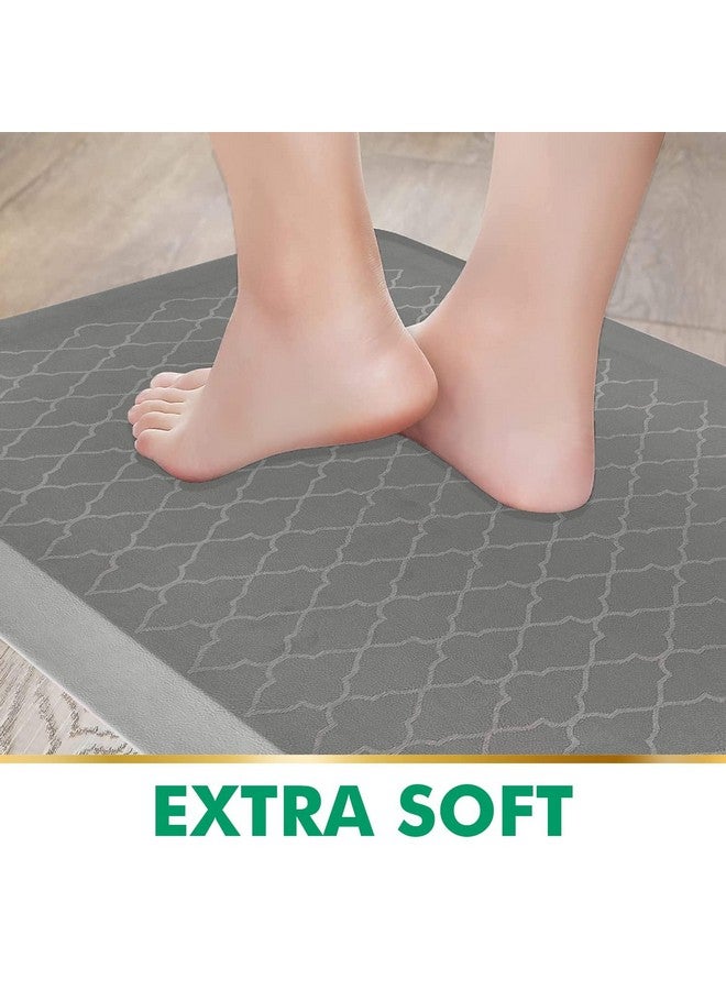 TurtleGrip TurtleGrip Anti Fatigue Mat for Kitchen Floor, Durable Standing Desk Mat, Comfortable for Kitchen, Home, Office & Garage 100x52 cms (Grey).  - Image 3