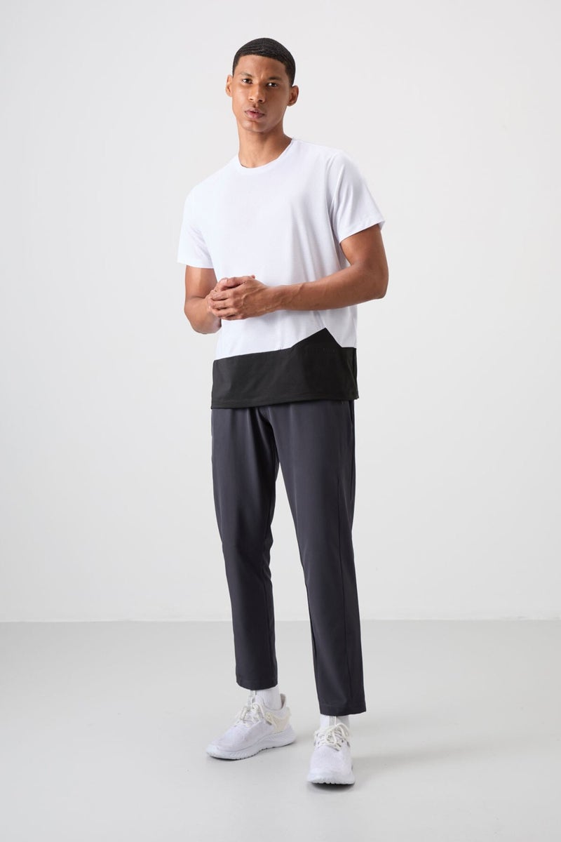Tommy Life White Polyester Breathable Textured Thin Flexible Standard Fit Men's Performance T-Shirt - 88383  - Image 2