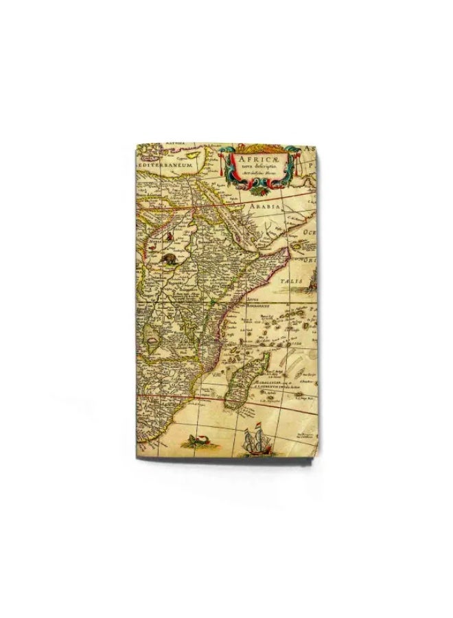 انك جيكشن دفتر ملاحظات ودفتر رسم بحجم جواز السفر، بتصميم خريطة أفريقيا الكلاسيكي(ورق مسطر) - Image 1