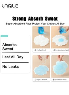 Unique 100 Pack Armpit Sweat Pads, Underarm Sweat Pads for Fight Hyperhidrosis and Excessive Sweating, Disposable Invisible Sweat Absorber Pads, Perspiration Pads Shield for Men and Women, Comfortable  - Image 4