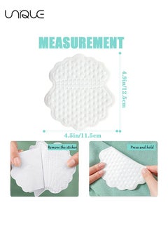 Unique 100 Pack Armpit Sweat Pads, Underarm Sweat Pads for Fight Hyperhidrosis and Excessive Sweating, Disposable Invisible Sweat Absorber Pads, Perspiration Pads Shield for Men and Women, Comfortable  - Image 2