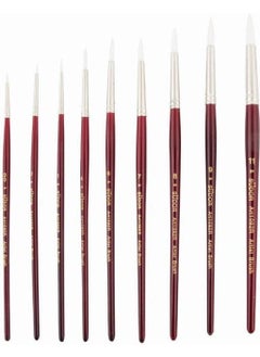 Tahtakalehobi Südor 1092R Series White Synthetic Bristle Round Tip Brush No:8 