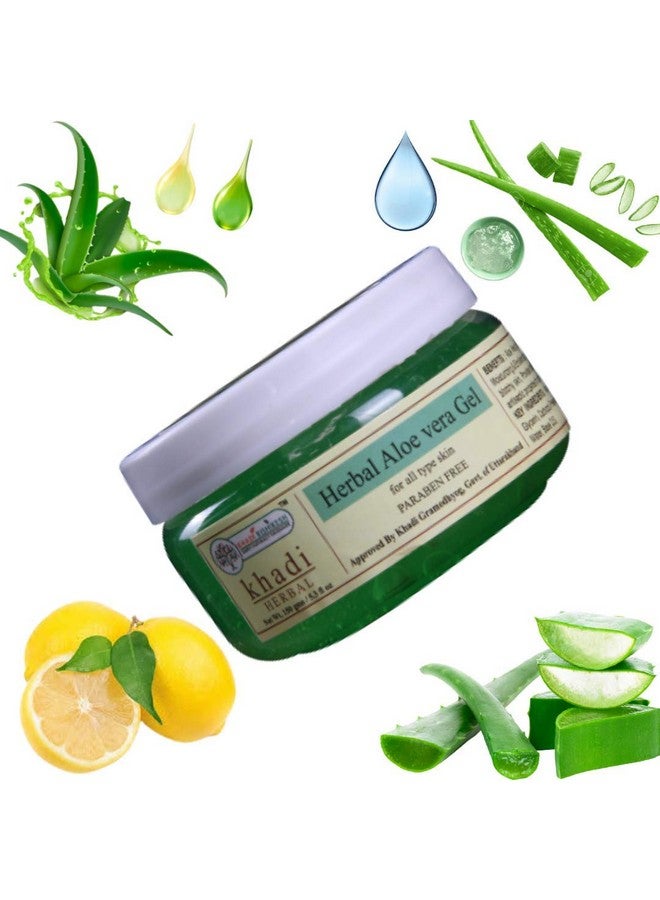 KHADI RISHIKESH Herbal Aloe Vera Gel for Skin and Hair | Reduces Acne, Wrinkles, Dark Spots, Hydrates Irritated Skin | Fights Signs of Ageing | Chemical-Free Moisturizers for Men and Women (150 gm) - Image 2