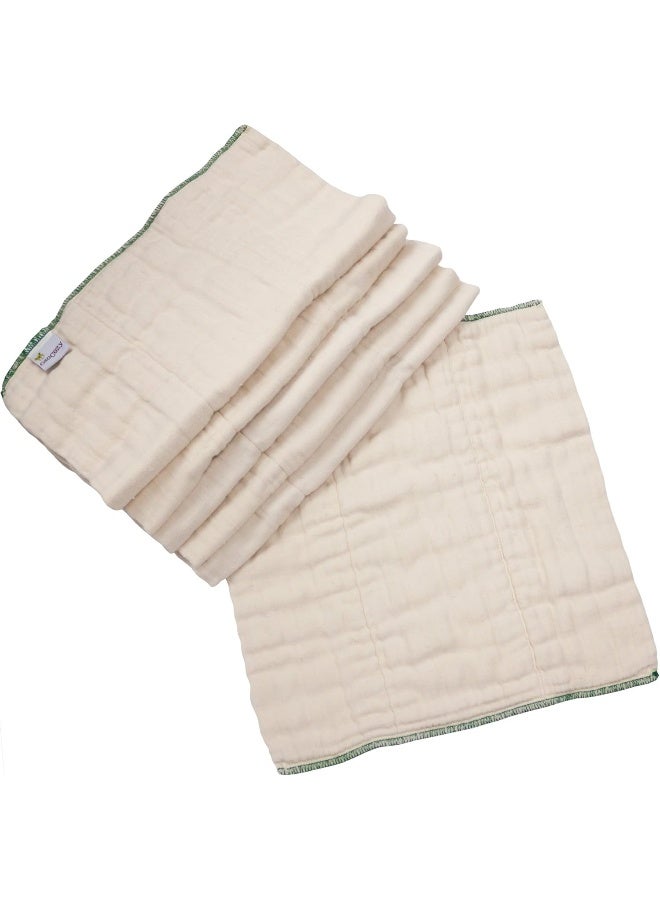 OsoCozy أوسوكوزي قطن عضوي مسبق الطي أفضل ملاءمة كبير 4x8x4 (6 حزمة) - يناسب 14-30 رطل - Image 2