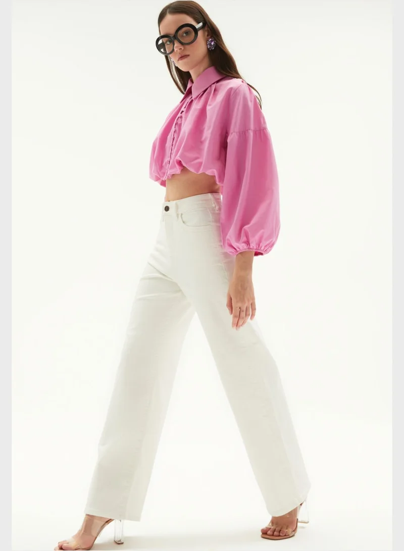 JUNE Wide Leg High Waist Pants