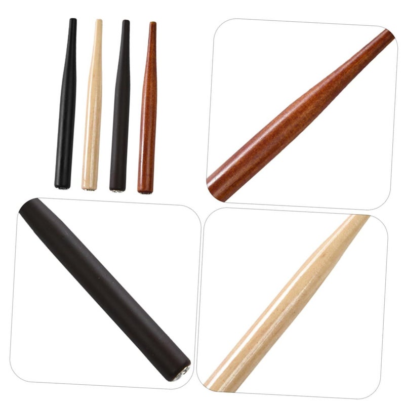 4 Pieces Vintage Wooden Dip Pen Holders With Interchangeable Nibs For Calligraphy Drawing Art - Image 4