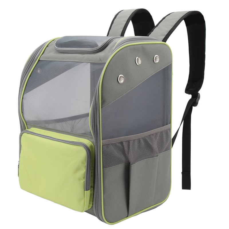 Pet Carrier Backpack 16.5 X 12.2 X 11.4in Breathable Ventilated Design - Foldable Portable Structure Comfortable Pet Carrier for Small Dogs And Cats Hiking Travel Outdoor Use - Image 2