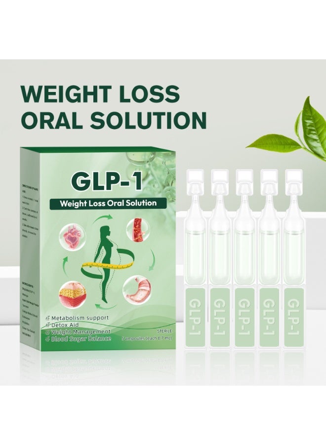 وايت لوس بادي قطرات محلول GLP-1 الفموي لإنقاص الوزن - نبات المورينجا للتخسيس وإزالة السموم، وحرق الدهون، والتحكم في الشهية، وتعزيز عملية الأيض - Image 1