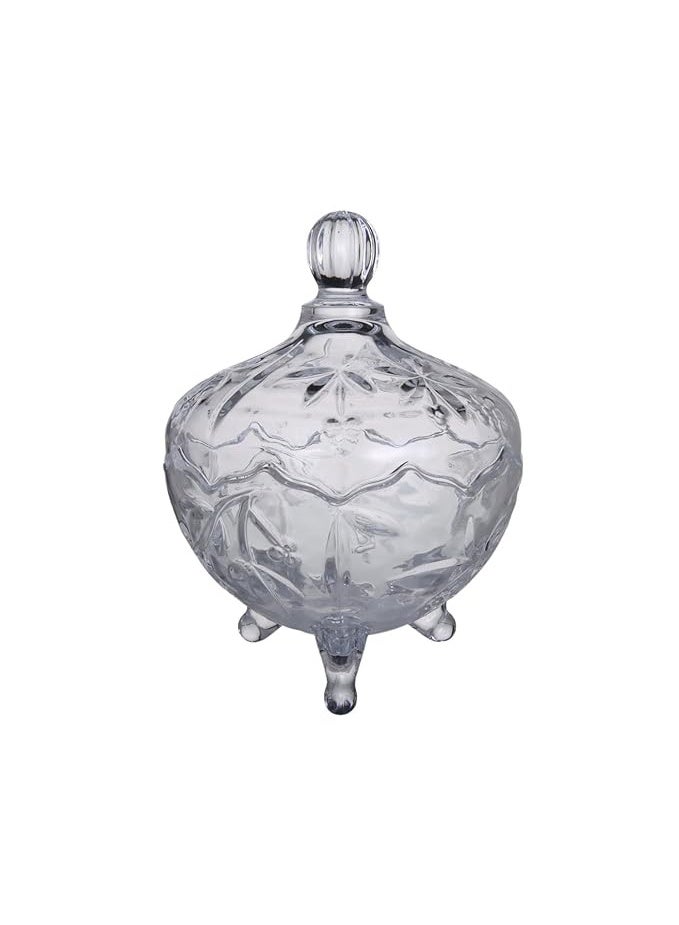 Bonbonniere and Glass Suger, Candy Bowl Multi-use big with Legs - Image 5