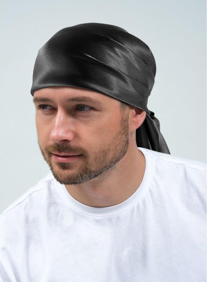 GERINLY Black Wild Rag for Men, Silk Western Bandana Large, Fashion Rancher Scarf Desert Wrap Women - Image 4