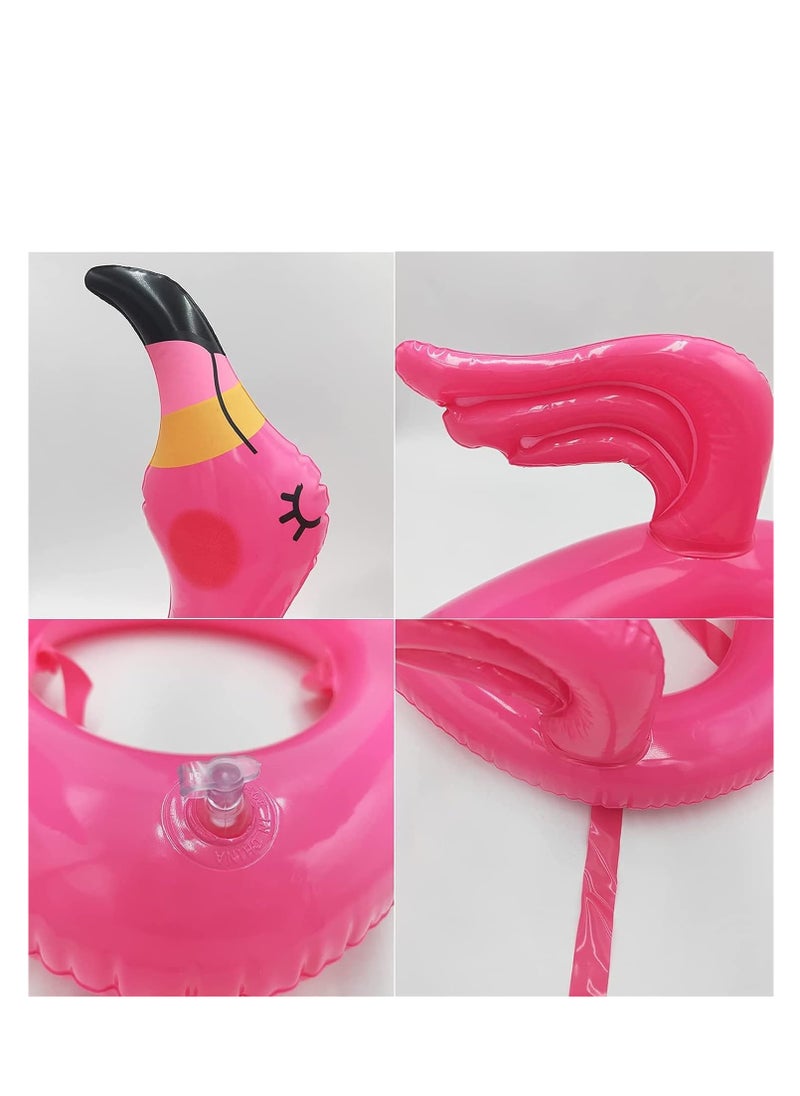 Excefore - 3 Pack Inflatable Flamingo Ring Toss Game with Rings Swimming Pool Beach Party Games for Summer Party Supplies 3 Flamingo and 12 Rings - Image 1