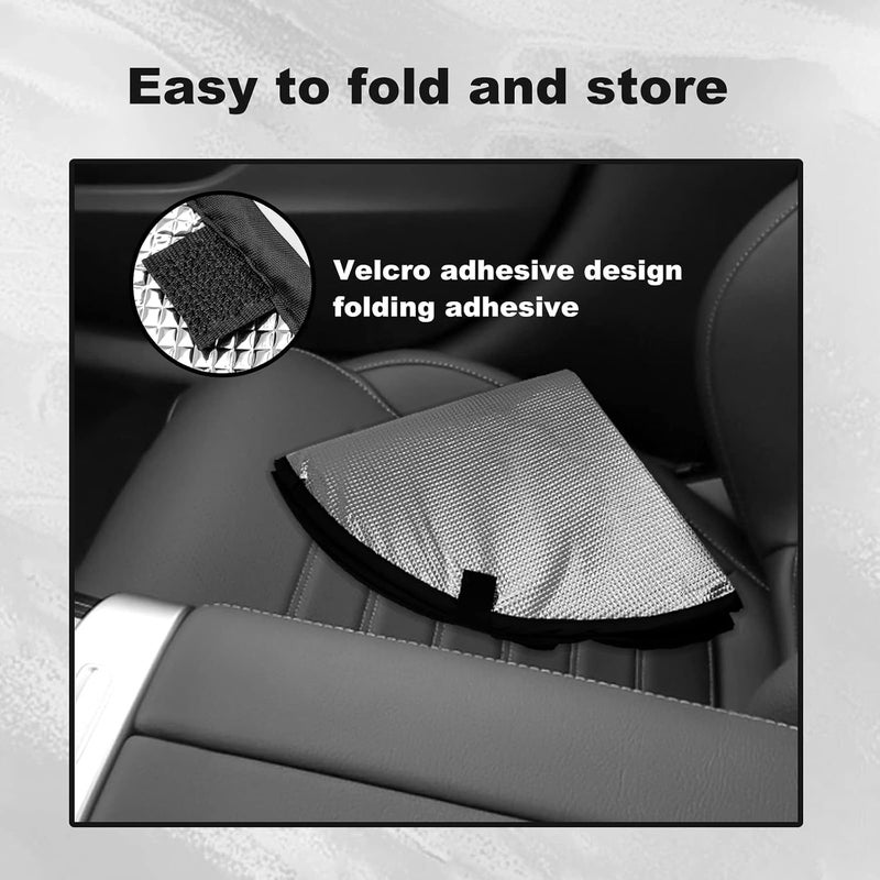 Excefore Upgraded Steering Wheel Sun Shade Cover, 3-Layer Foil Cooling Design, Block UV Rays and Keep Your Steering Wheel Cool in Summer, Universal Fit for Cars, Trucks, SUVs - Image 4