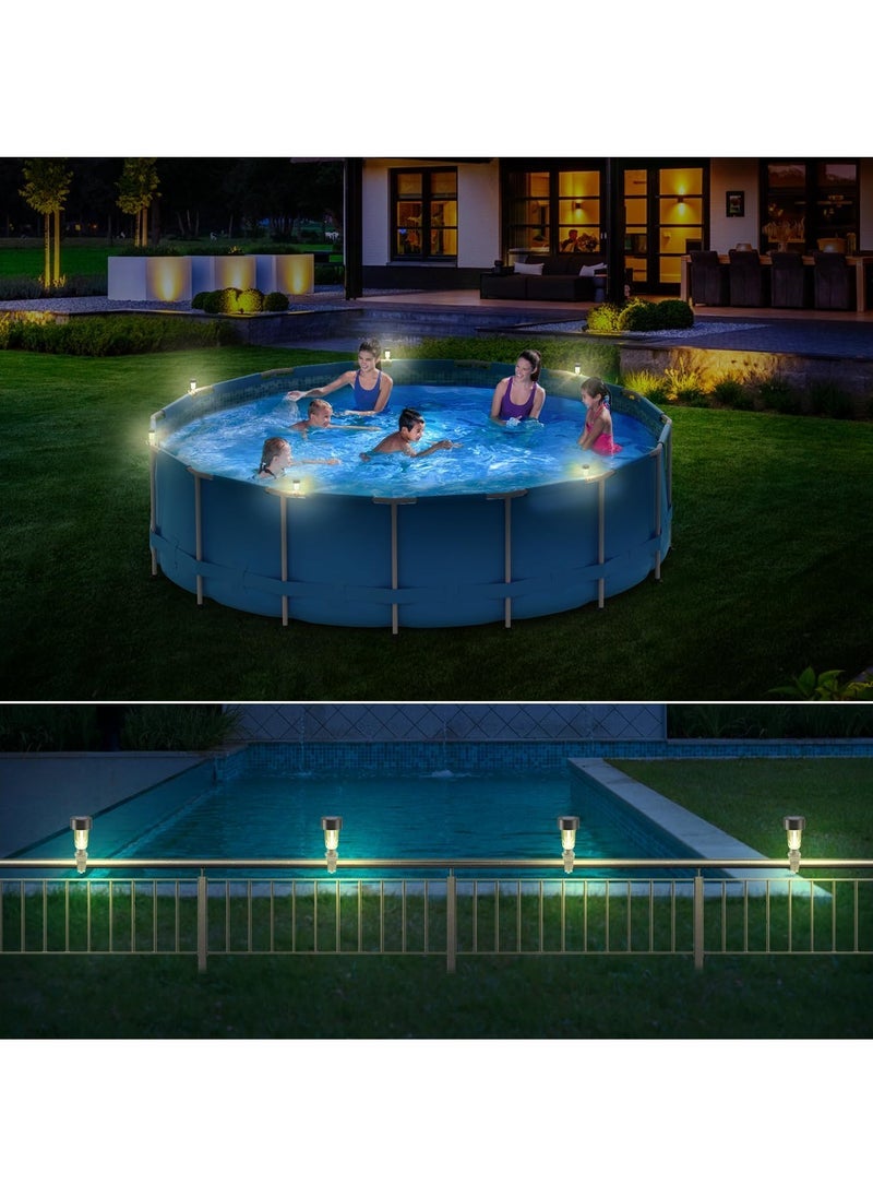 Generic 6 packages of Solar Pool Light Frame on the ground for swimming pool outdoor pool fence decorative accessories and gardens, outdoor spaces  - Image 2