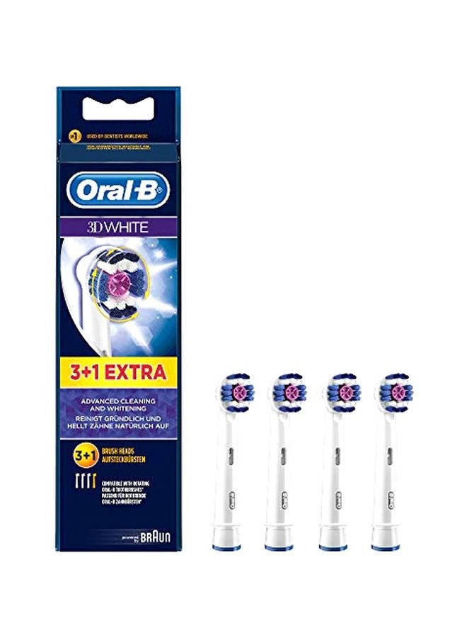 Oral Oral-B 4-Piece 3D Electric Toothbrush Replacement Brush Heads Refill - Image 1