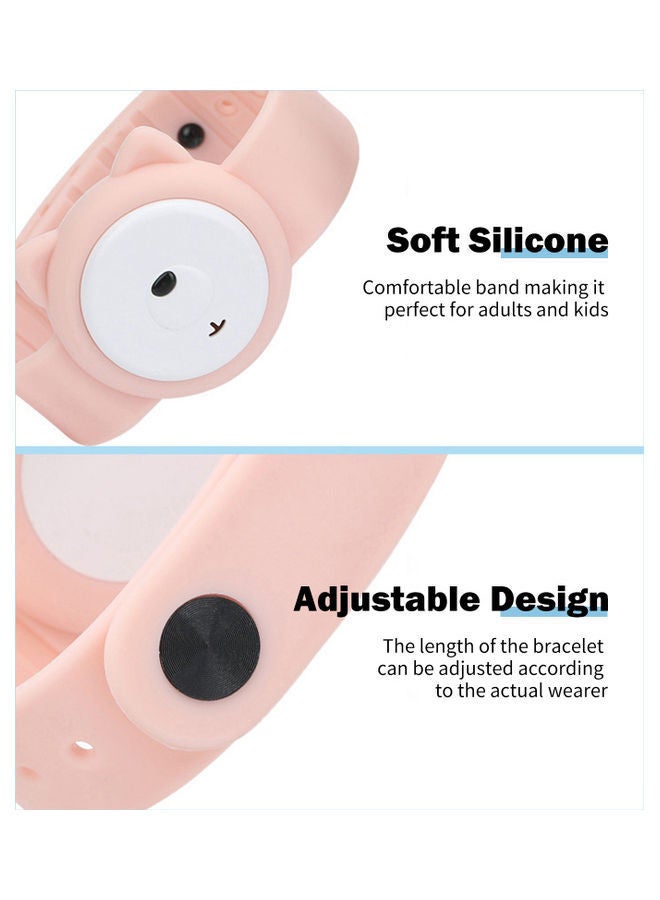 NIBEMINENT Ultrasonic Mosquito Repellent Bracelet Green/Orange - Image 4