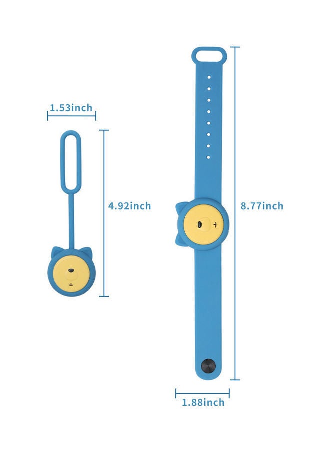 NIBEMINENT Ultrasonic Mosquito Repellent Bracelet Green/Orange - Image 3