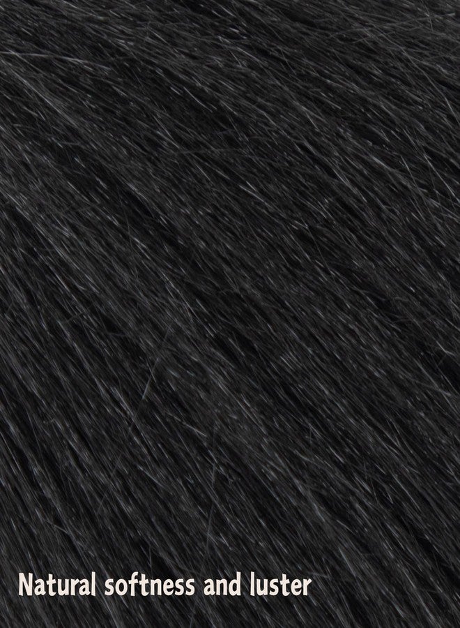 FCHLHFC Kinky Straight Vixen Crochet hair 18Inch Natural Black Color Yaki Kinky Straight 1 Bundles Hair Extension Premium Synthetic Fibers For Black Women (1B#） - Image 5