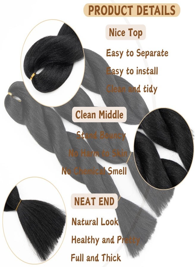 FCHLHFC Kinky Straight Vixen Crochet hair 18Inch Natural Black Color Yaki Kinky Straight 1 Bundles Hair Extension Premium Synthetic Fibers For Black Women (1B#） - Image 3