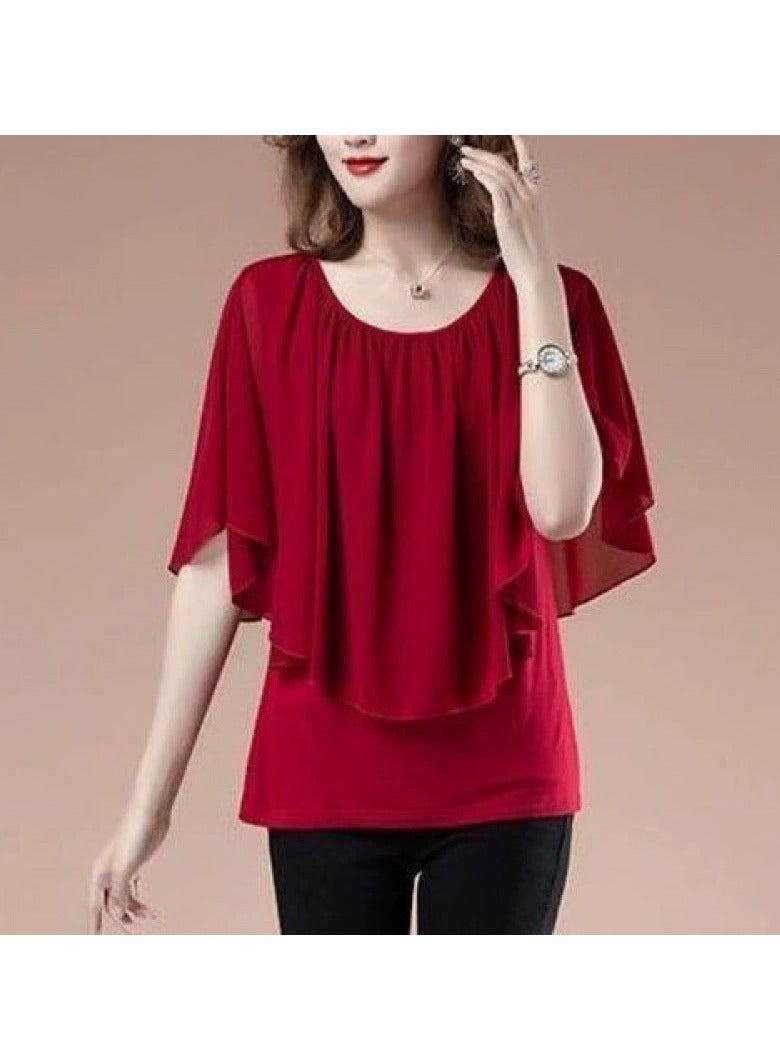 Off The Shoulder Tops Women, Loose Summer Boho Shirt Blouses, Pullover Casual Dolman Blouses  - Image 3